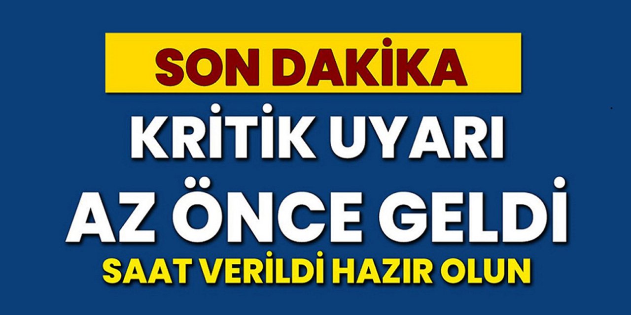 Meteorolojiden Büyük Uyarı Geldi! Saat Verildi Aman Dikkat! Kuvvetli Yağış Olacak..!