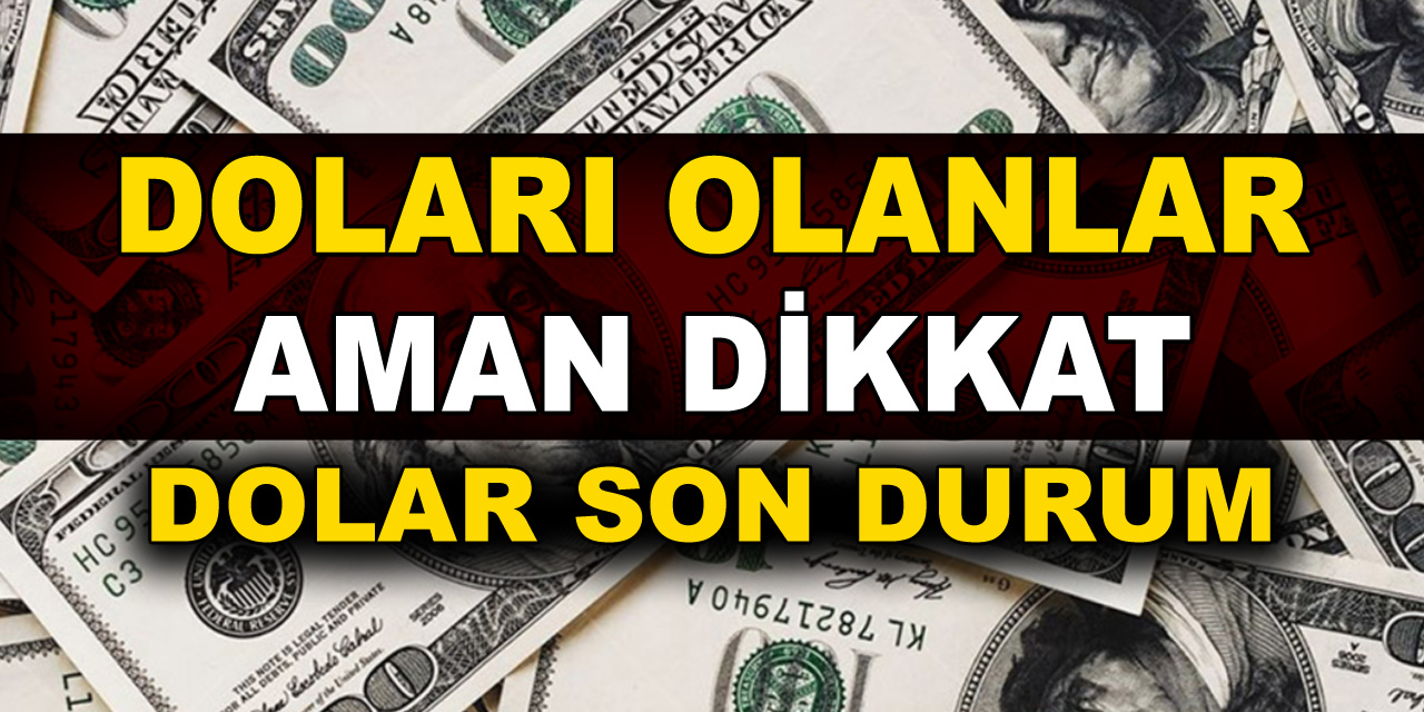 Elinde Doları Olanları Dikkat! Dolar kuru İle İlgili Beklenen Yorum Geldi...