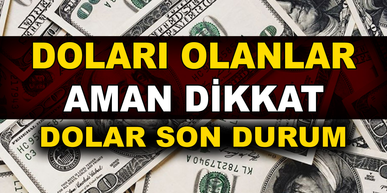 Doları Olanlar Aman Dikkat! Doların Fiyatları Şaşırttıyor! Kimse Beklemiyordu!