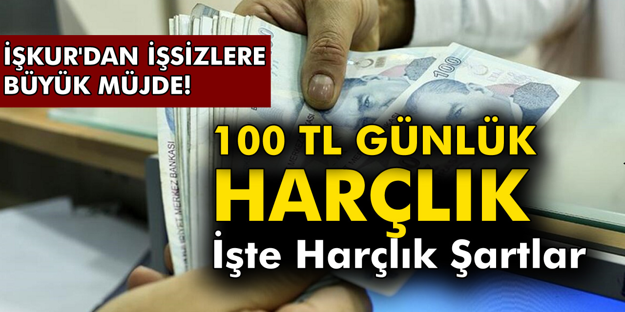 İşsiz Vatandaşa İŞKUR'dan 100 TL Günlük Harçlık Müjdesi Geldi! İşte Başvuru Şartları Ve Detayları…