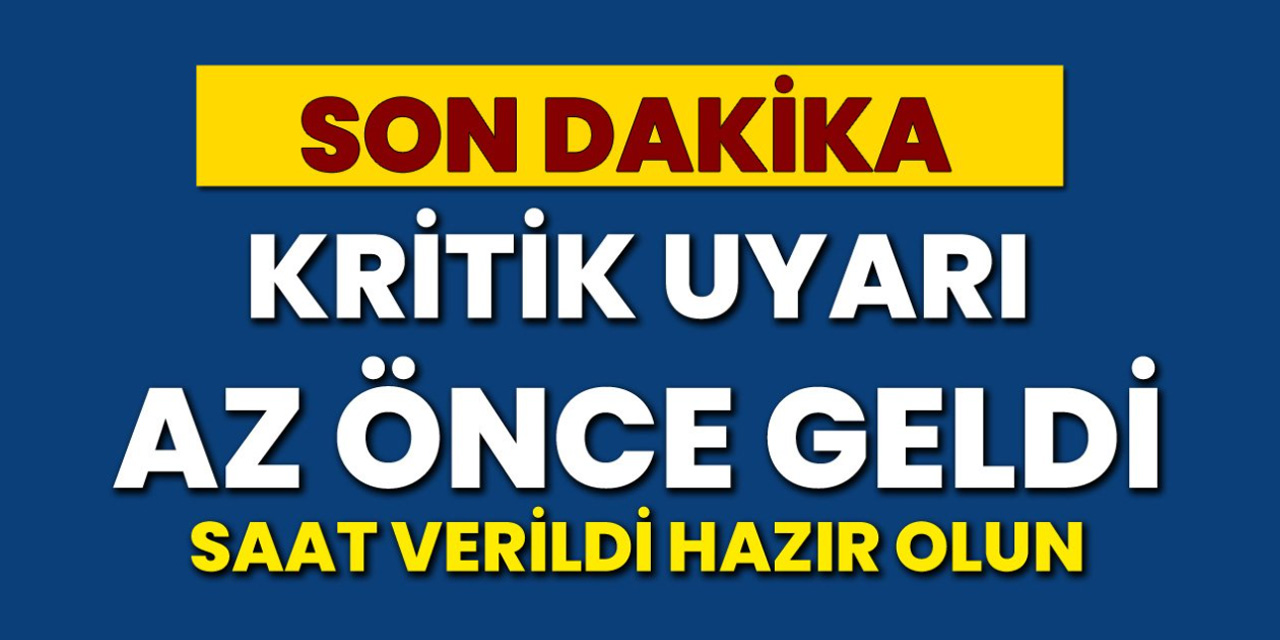 Meteorolojiden Az Önce Kritik Uyarı Geldi! 10 Derece Daha Düşüyor Donacağız...