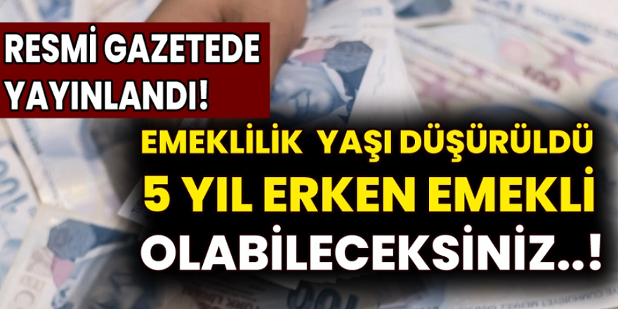 SGK’dan bazı mesleklere 5 yıl erken emeklilik müjdesi geldi!