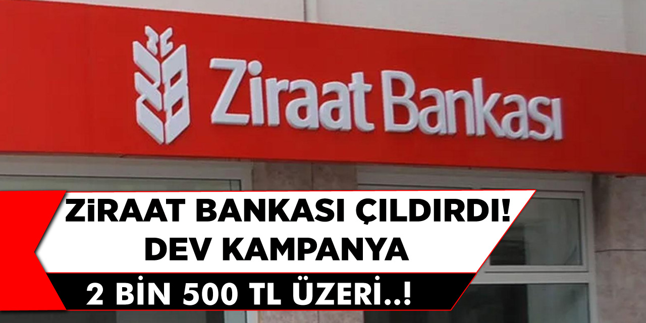 Ziraat Bankası Çıldırdı! Bankada Hesabı Olan Yaşadı 2 Bin 500 TL Üzrei Olan...