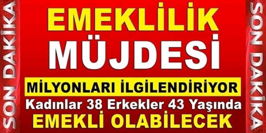 49 Yaşında Yüksek Maaşla Emekli Olacaksınız! 3600 Günden Erken Emeklilik Şartları Neler?