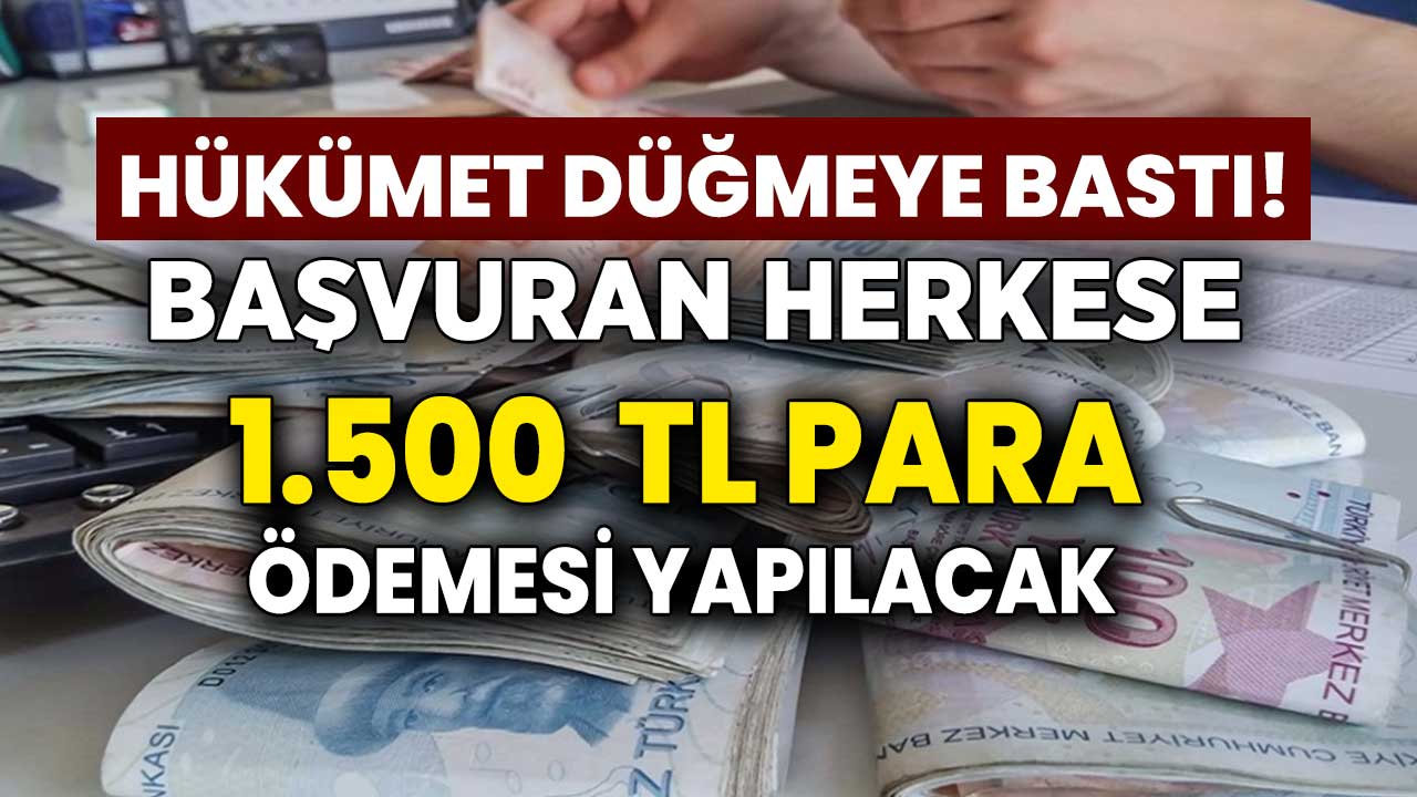 Müjde beklenilen açıklama geldi! e-Devlet'ten her aileye 1500 TL yardım parası ödenecek!
