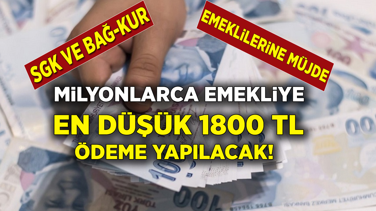 SGK, SSK, Bağ-Kur emeklilerine ay ortasında müjde geldi! Emeklinin yüzü gülecek 1800 TL ek ödeme haberi geldi...