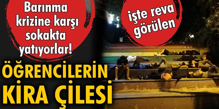 Kira fiyatları fırladı! Üniversite öğrencileri, kiralarındaki artışı ve yurtların pahalılığını sokakta yatarak protesto etti...