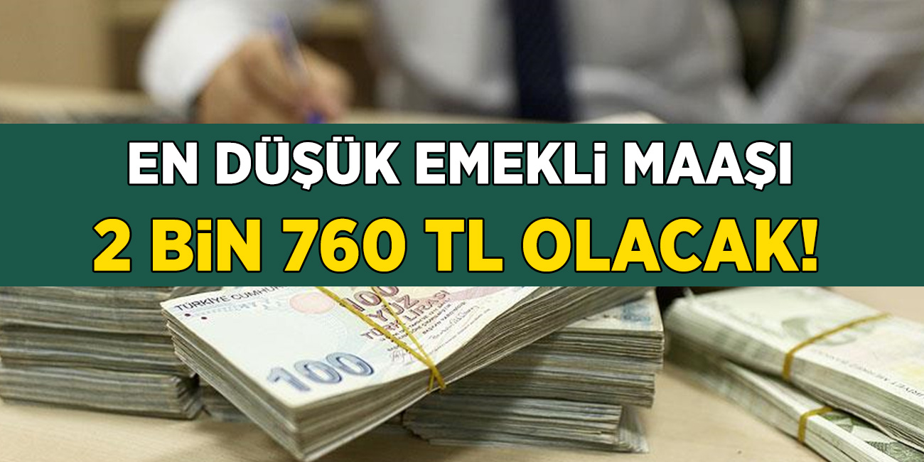 Emekliye büyük zam müjdesi geldi! 2.760 TL En düşük emekli maaşı olacak!