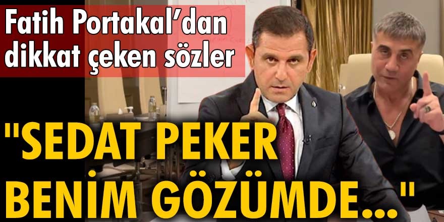 Fatih Portakal, Twitter hesabından suç örgütü lideri Sedat Peker hakkındaki düşüncesini açıkladı! Sedat Peker benim gözümde...