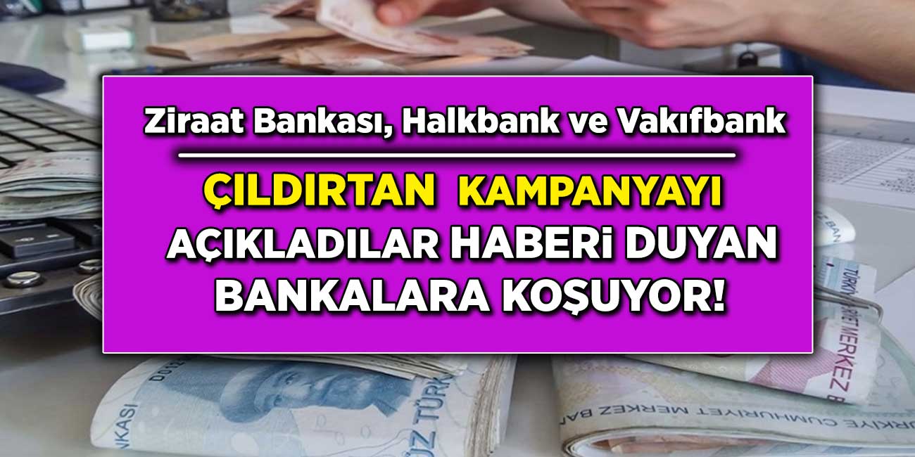 Ziraat Bankası, Vakıfbank, Halkbank resmen çıldırdı! Son kampanyayı açıkladılar! Haberi duyan bankaya koşuyor! Güncel Kredi faiz oranları 2021 listesi yenilendi!