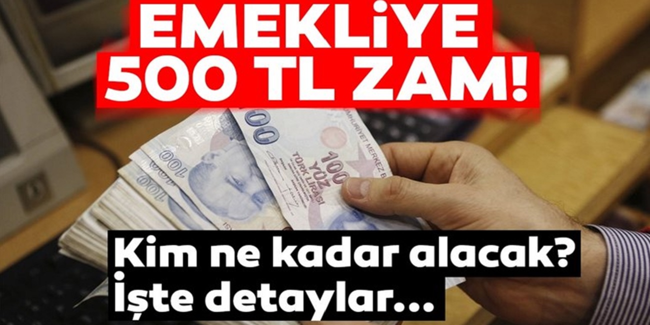 Müjde! SSK, SGK Bağ-kur ve memur emeklisine 500 TL ekim ayında zam müjdesi geldi...