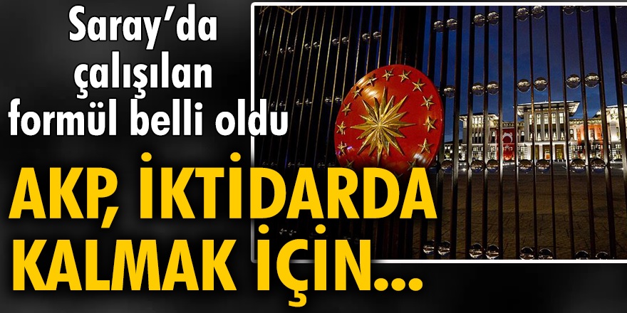 AKP iktidarda kalmak için yapmaya çalıştığı değişiklik ortaya çıktı! MHP’yle görüşecek, sonra da muhalefetle paylaşacak...