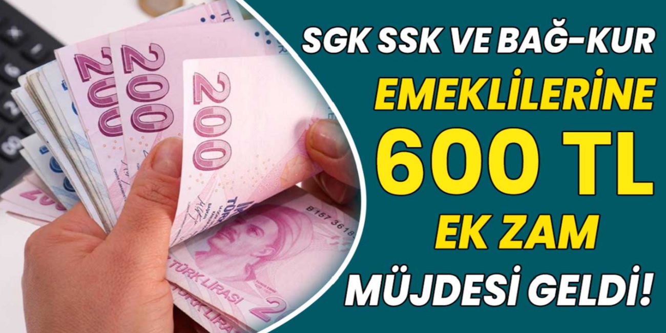 Son dakika sabah saatlerinde gelen haber milyonlarca kişiye ilaç gibi geldi! 600 TL zam müjdesi geldi! Emekli, memur, işçi hepsi yararlanacak...