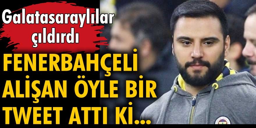 Şarkıcı Alişan Galatasaray- Çaykur Rizespor maçı sonrası attığı tweet gündeme bomba gibi düştü...