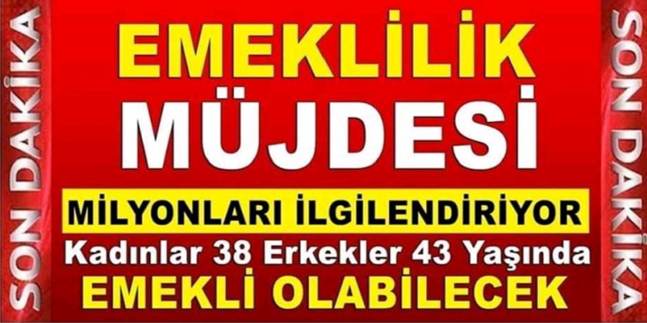 SGK'dan büyük müjde geldi! Artık emeklilikte yaş şartı yok! Bugün başvuran herkes erken emekli olacak...