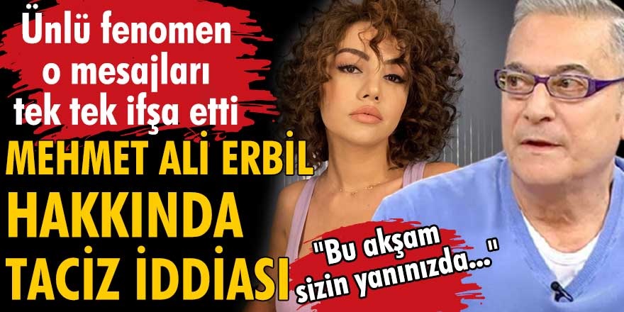 Ece Ronay, ünlü komedyen Mehmet Ali Erbil tarafından taciz edildiği mesajları ifşa etti...