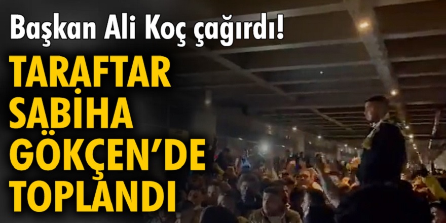 Fenerbahçe Trabzon spora yenildi! Taraftarlar Sabiha Gökçen havalimanına akın etti...