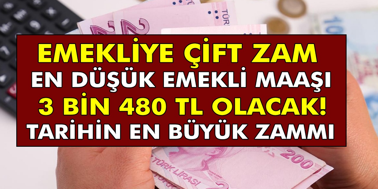 Büyük müjde bu gece açıklandı! Emekliye tarihin en büyük zammı yapılacak! En düşük emekli aylığı 3.480 TL olacak...