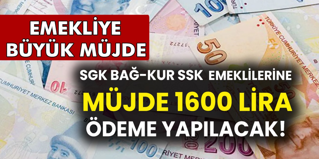 Emeklinin yüzünü güldürecek haber az evvel geldi! 1600 lira ödemesi verilecek! Son 3 gün kaldı sakın kaçırmayın...