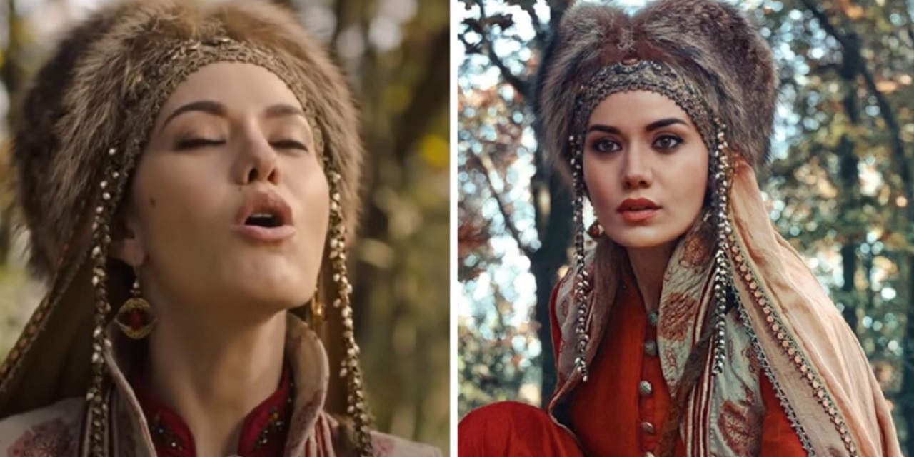 Fahriye Evcen'in Alparslan Büyük Selçuklu dizisindeki uluma sahnesi sosyal medyaya bombe gibi düştü...
