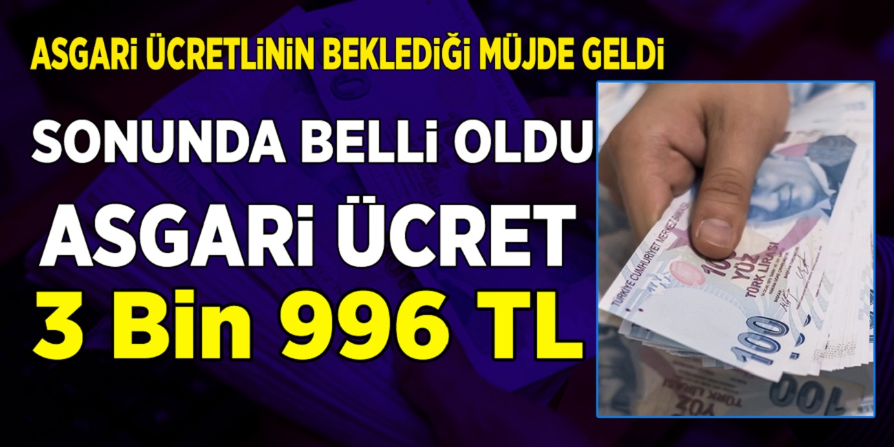 Son dakika Asgari ücretli çalışana akşam müjde açıklandı! Asgari ücret zam oranı açıklandı! 3 bin 813 lira...