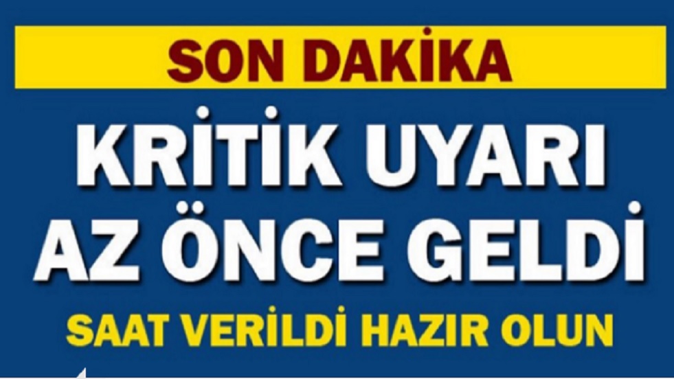 Son Dakika! Meteoroloji'den Hava Tahmin Raporu Geldi! İşte İl İl Hava Durumu...