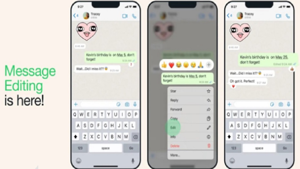 Whatsapp Kullanıcısına Güzel Haber! Beklenen Özellik Geldi! Gönderilen Mesajlar Düzenlenebilecek...