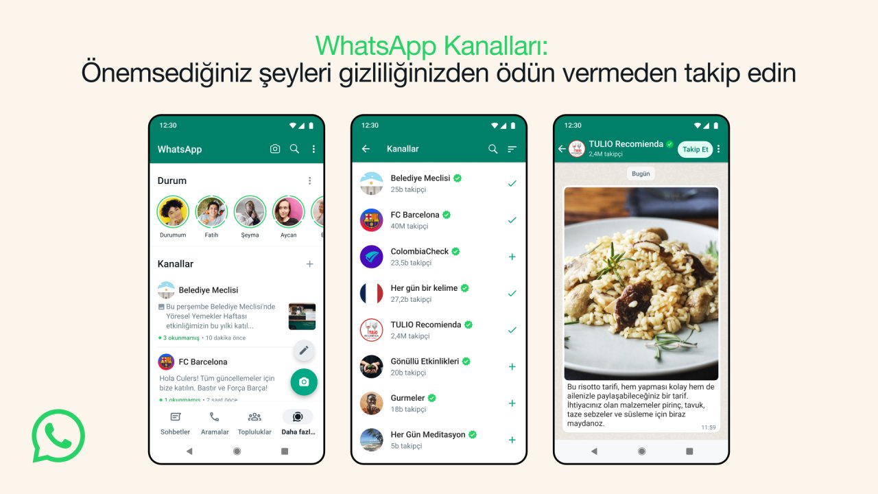 WhatsApp, Kuruluşların Güncellemeleri Takipçilerine Yayınlamasını Sağlayan Yeni 'Kanallar' Özelliğini Kullanıma Sundu