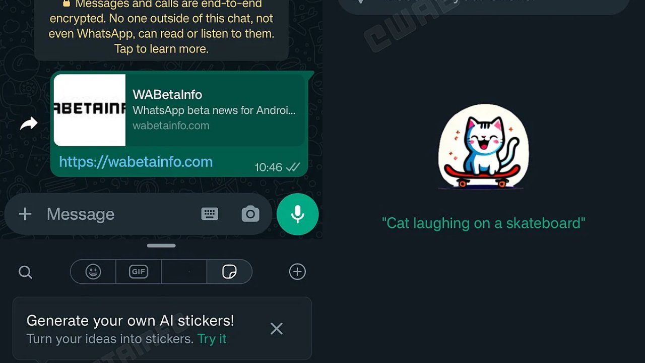 WhatsApp'ta Yapay Zeka Tarafından Oluşturulan Çıkartmalar Nasıl Oluşturulur?