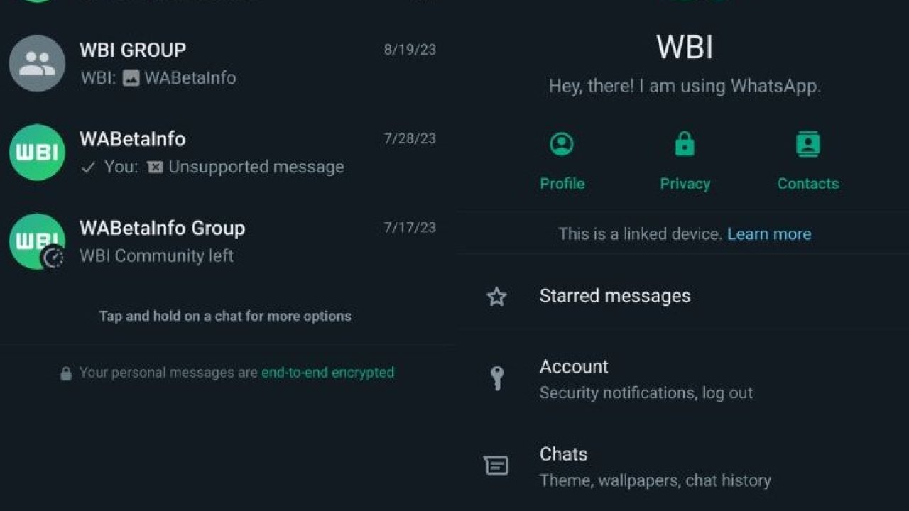 WhatsApp beta sürümünde yeni ayarlar ekranını ve diğer değişiklikleri test ediyor